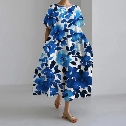 Women's Floral Print Dress Soft