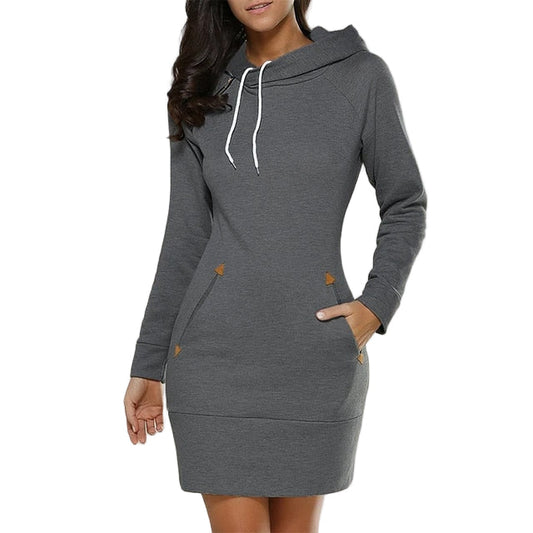 Women's Hooded Dress Casual Style for Winter Days