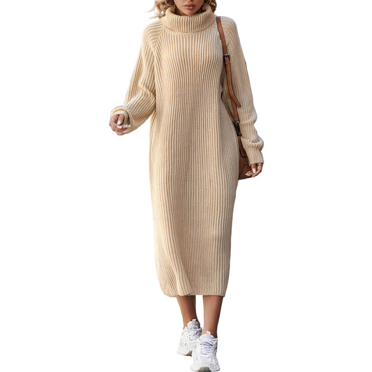 Women's Long-sleeved Knitted Dress
