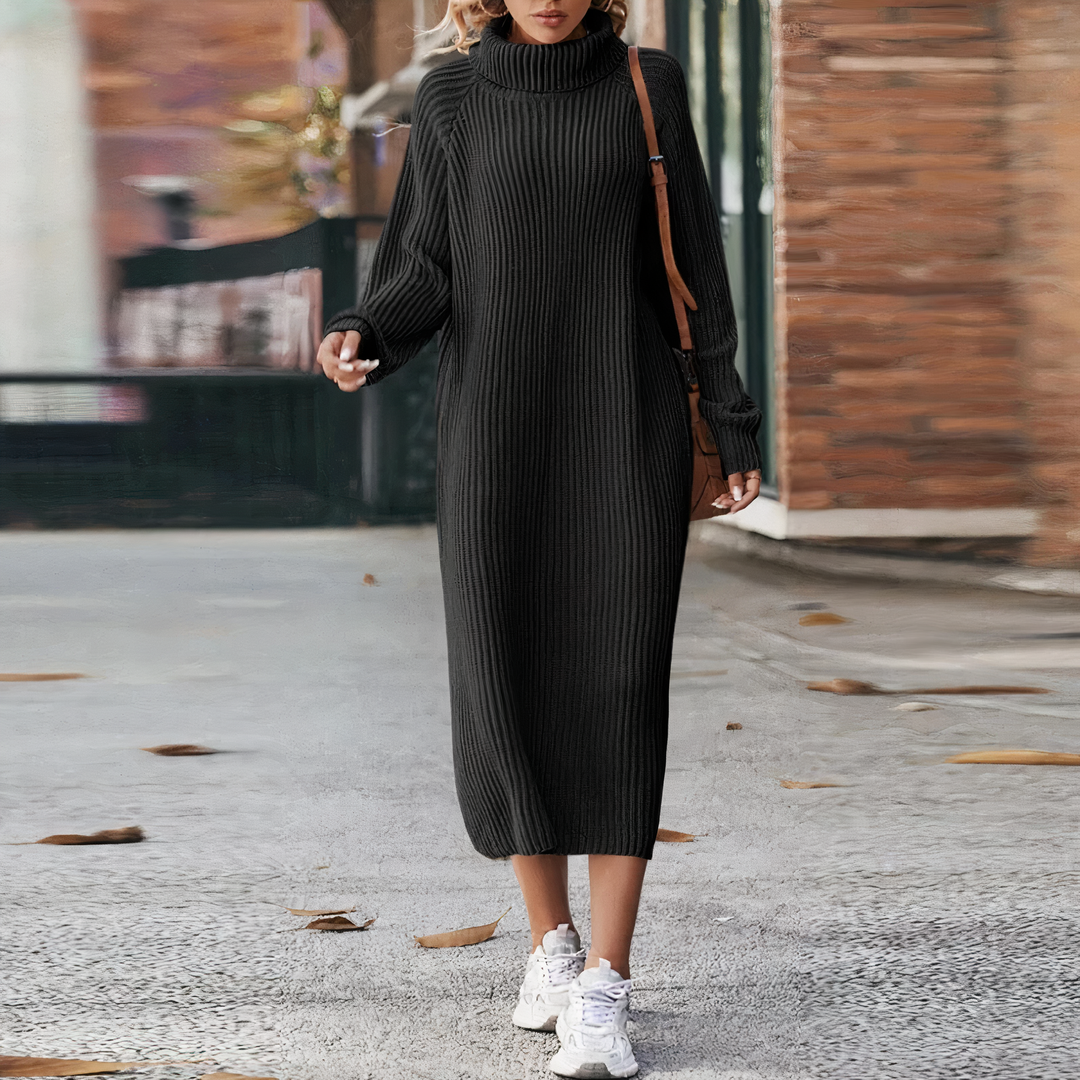 Women's Long-sleeved Knitted Dress