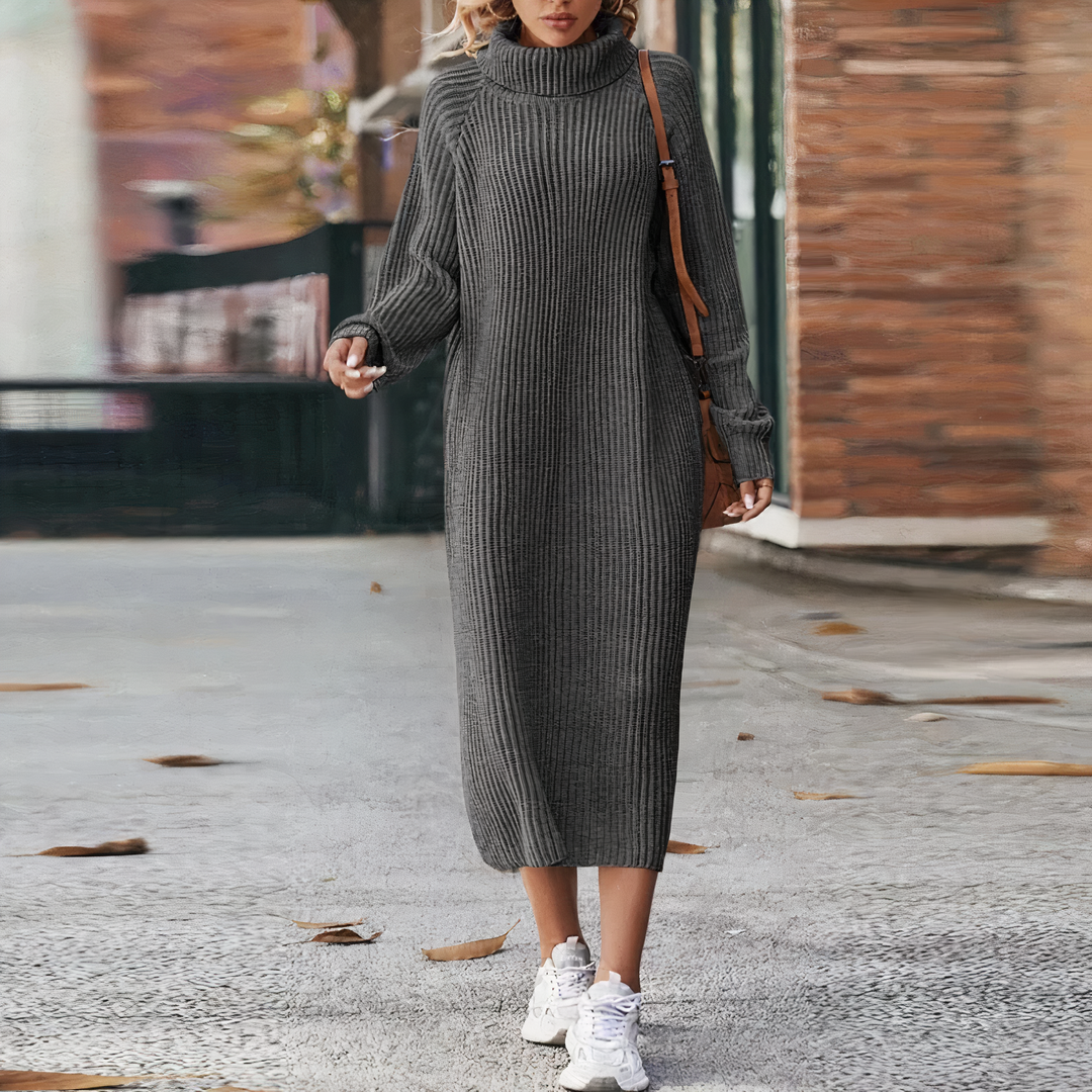 Women's Long-sleeved Knitted Dress