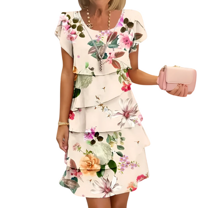 Women's Maxi Dress Floral Print Flowing Style