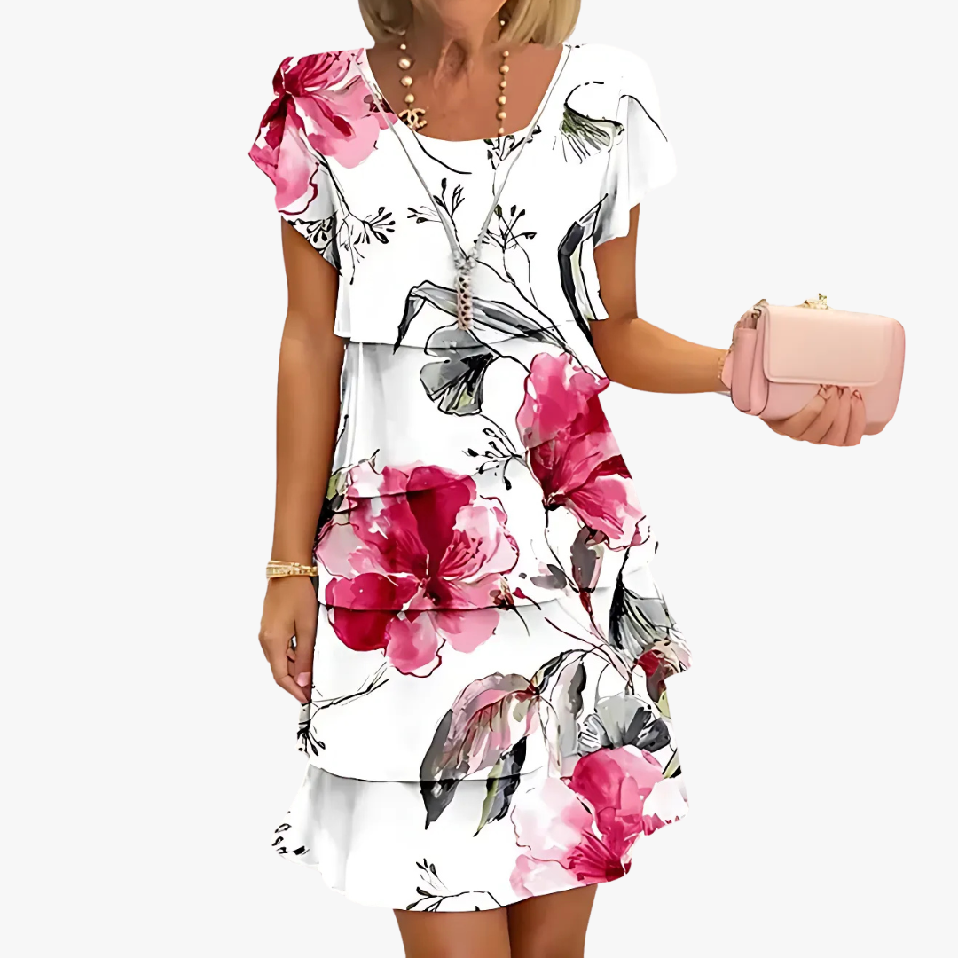 Women's Maxi Dress Floral Print Flowing Style