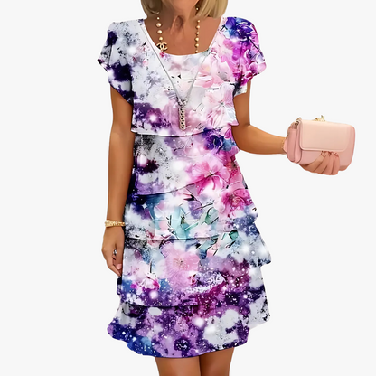 Women's Maxi Dress Floral Print Flowing Style