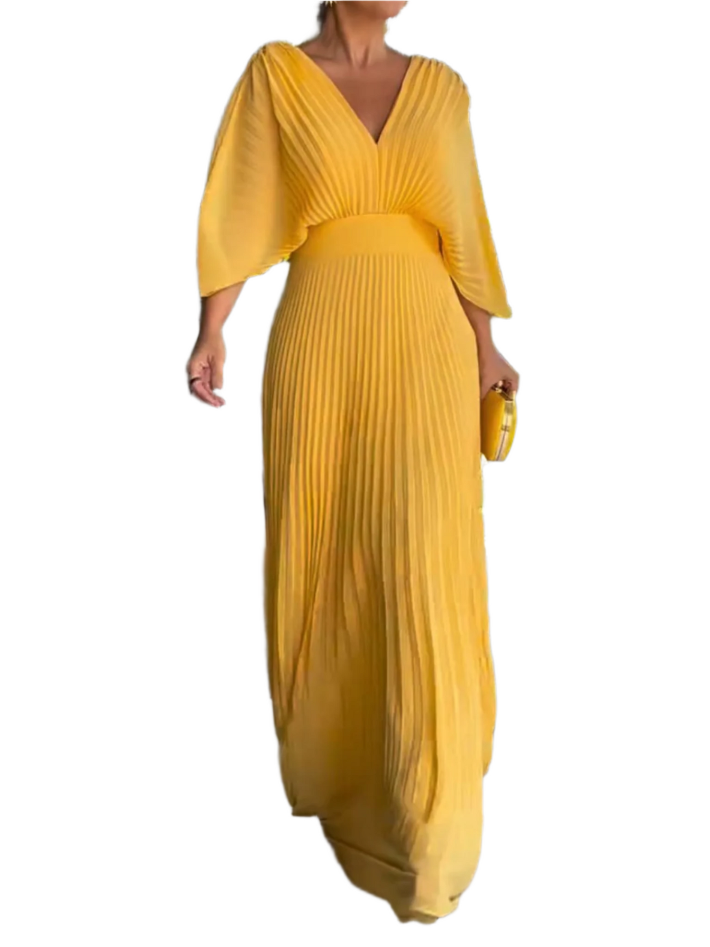 Women's Maxi Dress Pleated Polyester for Summer
