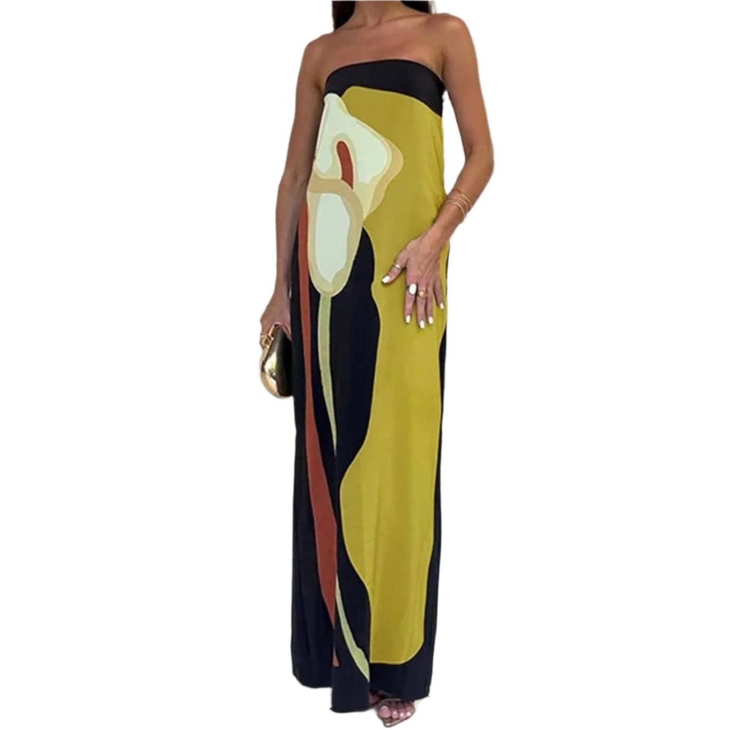 Women's Maxi Dress Flowing Style Breathable