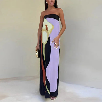 Women's Maxi Dress Flowing Style Breathable