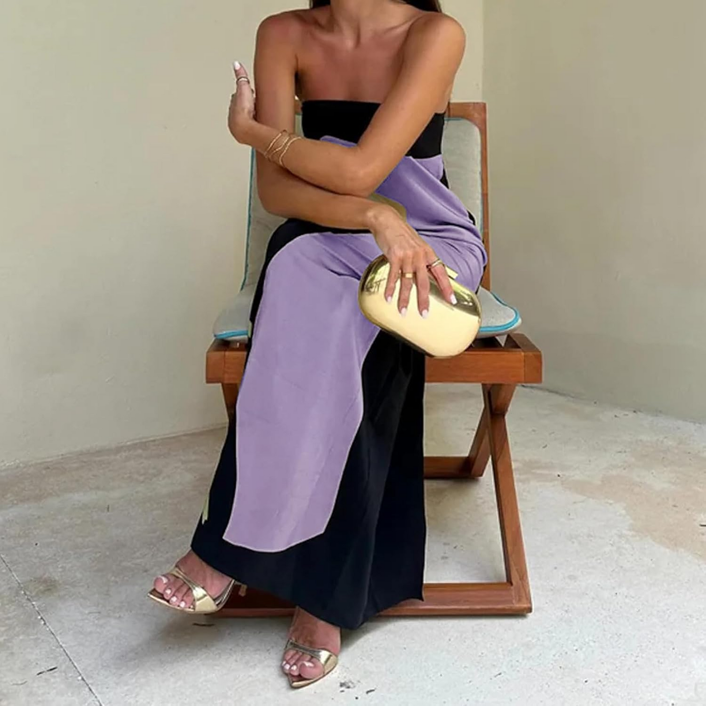 Women's Maxi Dress Flowing Style Breathable