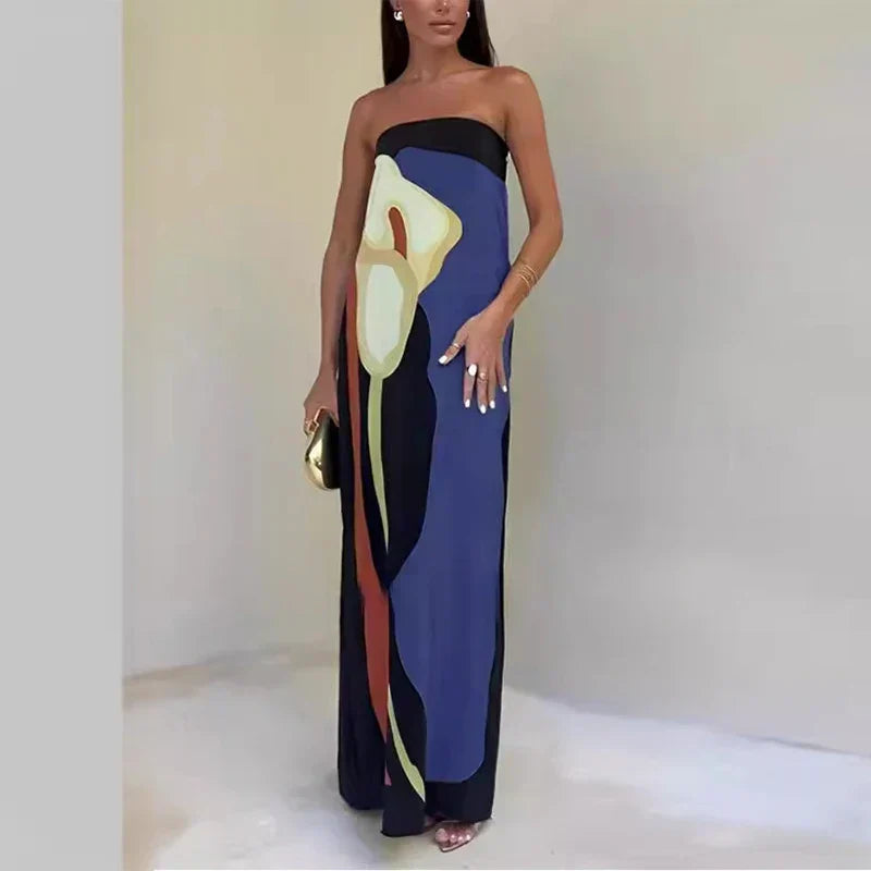 Women's Maxi Dress Flowing Style Breathable