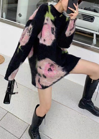 Women's Long-sleeved Cotton Midi Dress