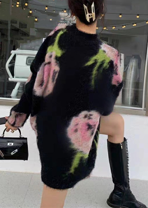 Women's Long-sleeved Cotton Midi Dress