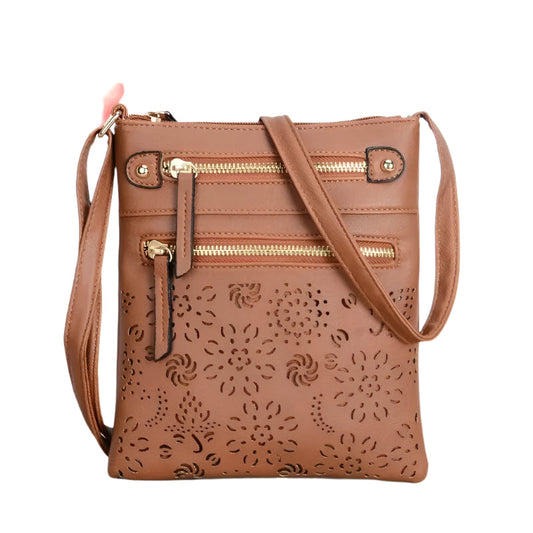 Ladies Shoulder Bag Retro-Chic Faux Leather