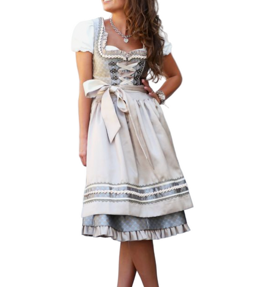 Women's Tracht Set with Apron and Blouse