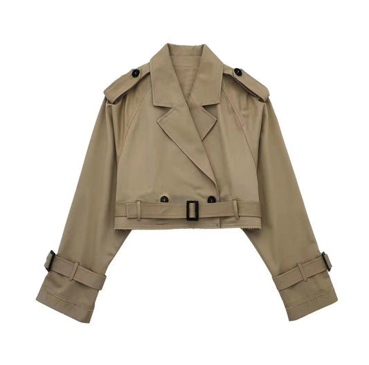 Women's Trench Coat Short Stylish