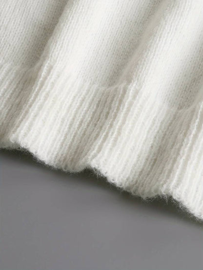 Women's V-neck jumper Luxury Material