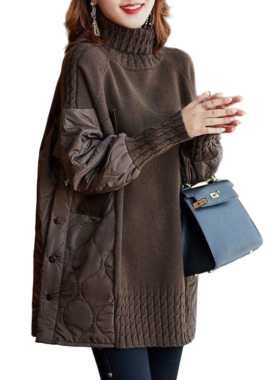 Women's Turtleneck Sweater Loose fit