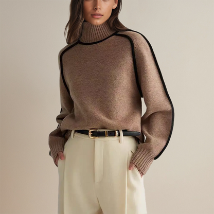 Women's Turtleneck Sweater in Soft Materials