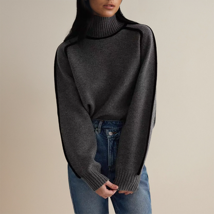 Women's Turtleneck Sweater in Soft Materials