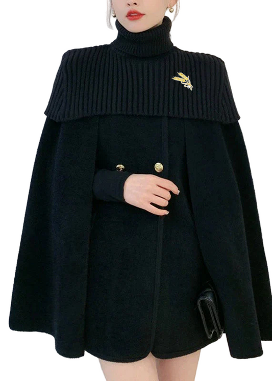 Women's Two Piece Set With Cape And Cloud Coats