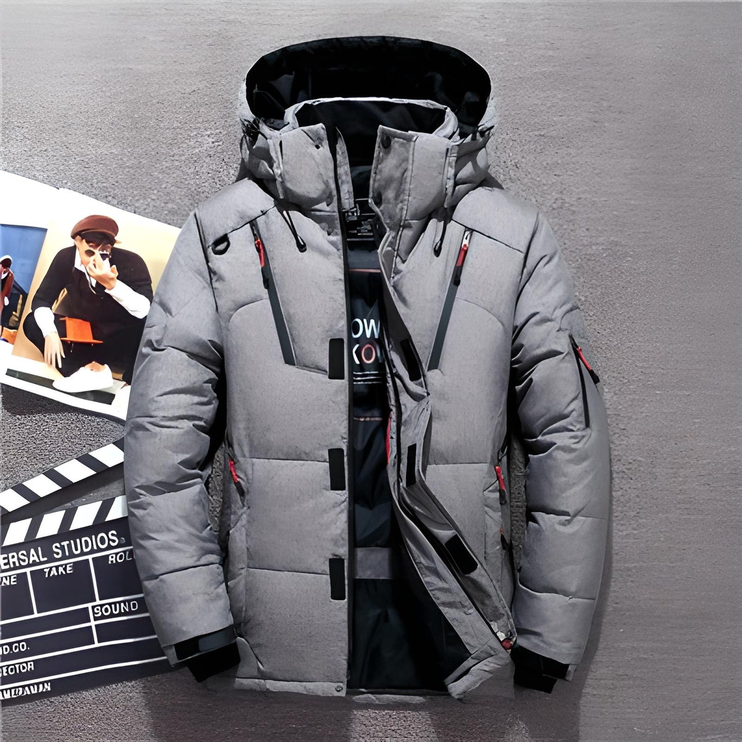 Men's hooded winter jacket