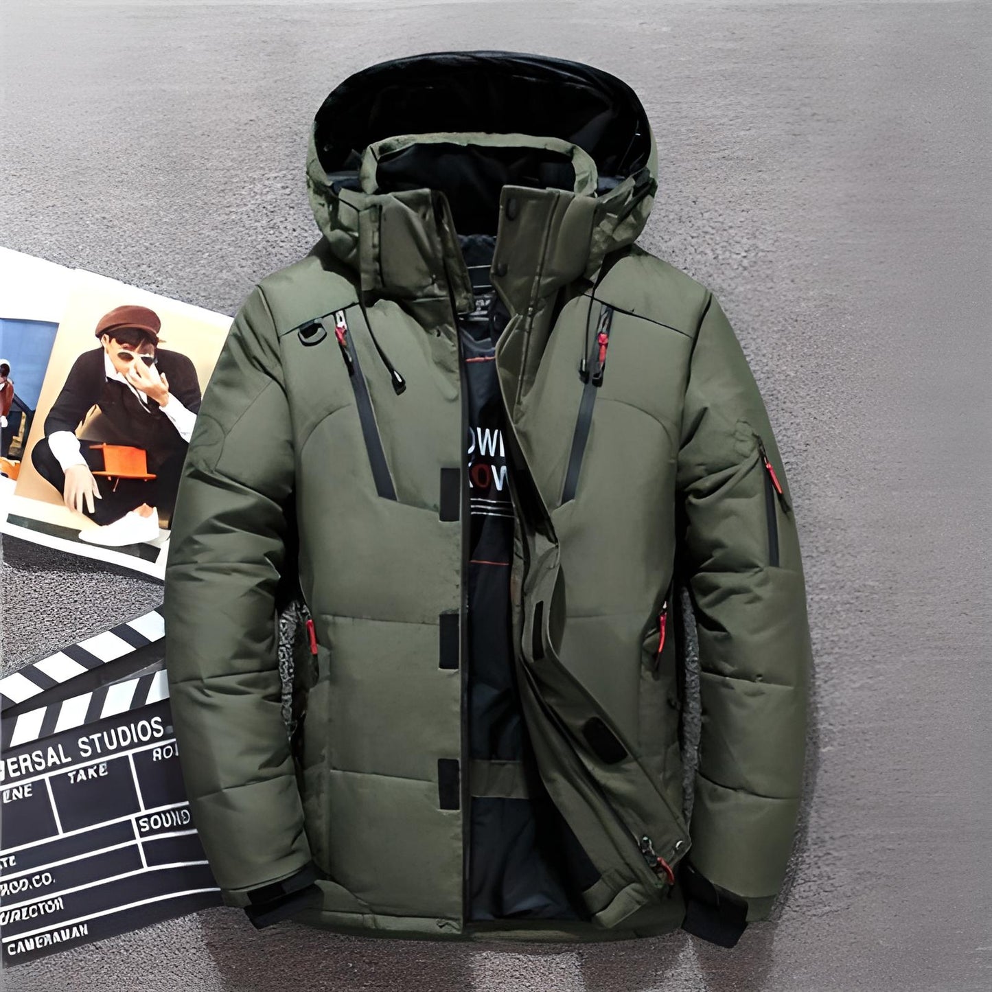 Men's hooded winter jacket