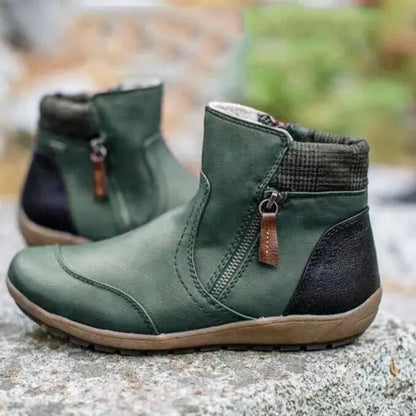 Women's Waterproof Boots with Zip and Support