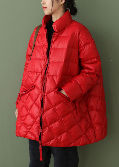 Women's Winter Down Coat with Zip Pockets