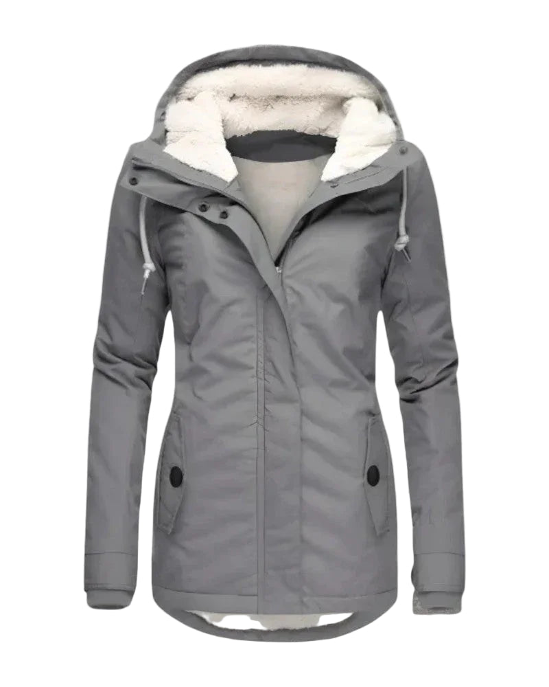 Women's Winter Jacket Waterproof with Fleece Lining
