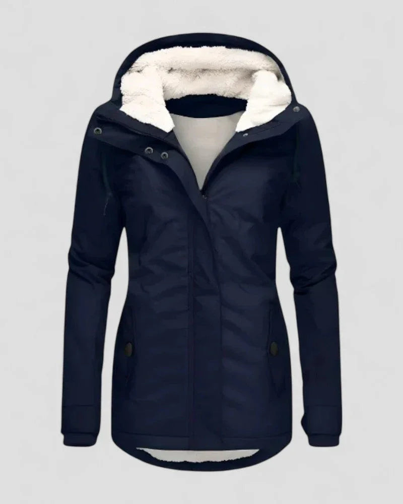 Women's Winter Jacket Waterproof with Fleece Lining