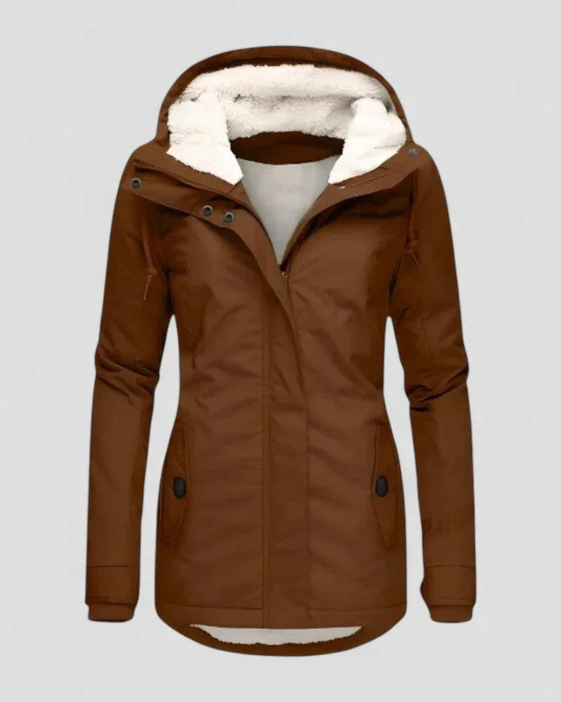 Women's Winter Jacket Waterproof with Fleece Lining