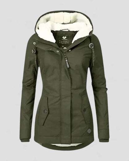 Women's Winter Jacket Waterproof with Fleece Lining