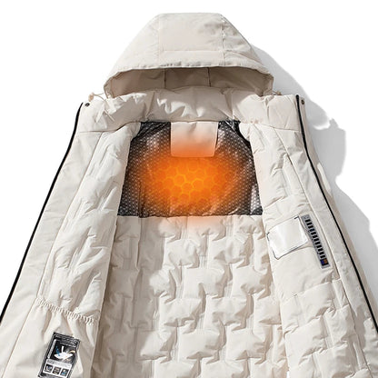 Women's Winter Jacket Quilted with Detachable Hood