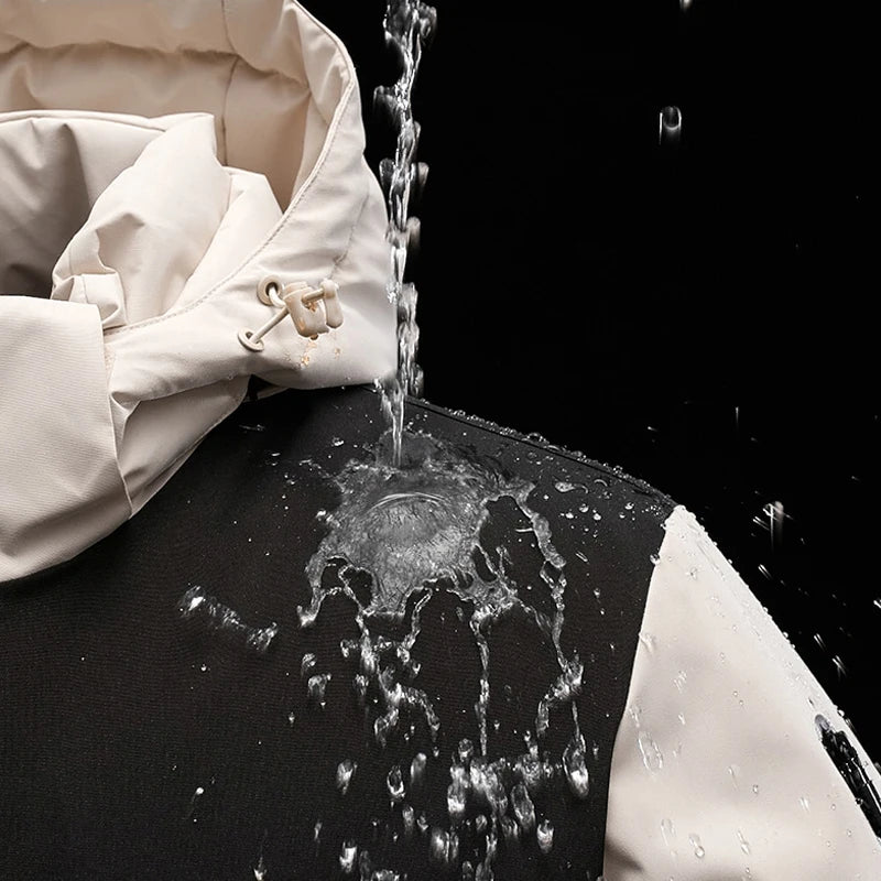 Women's Winter Jacket Quilted with Detachable Hood