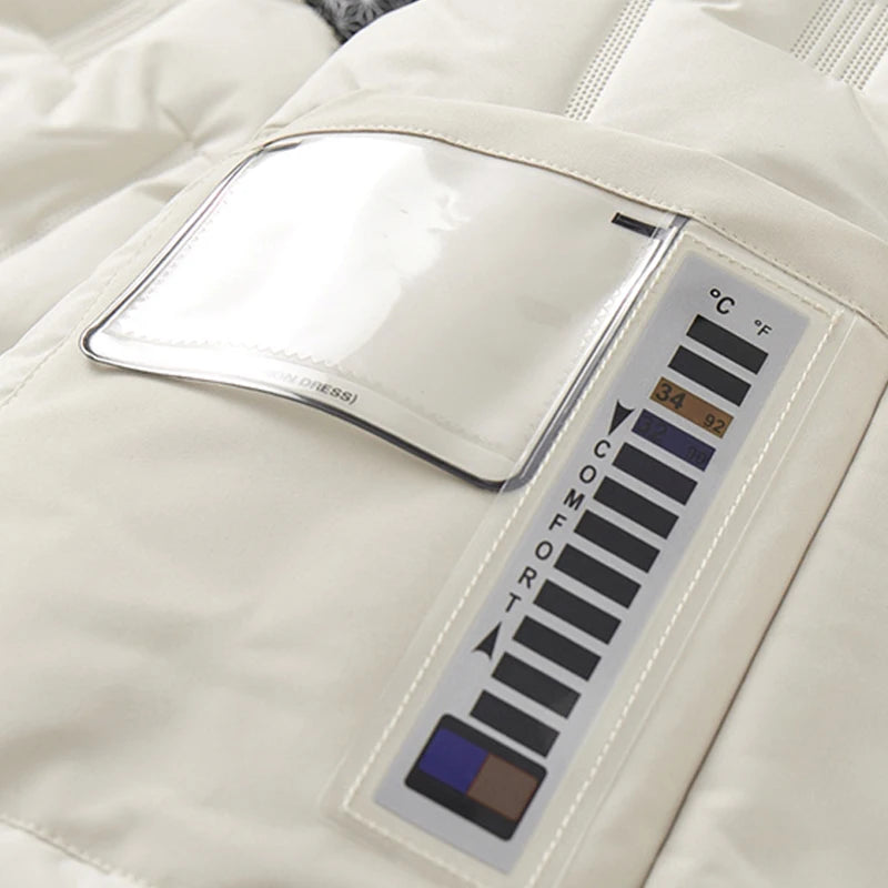 Women's Winter Jacket Quilted with Detachable Hood