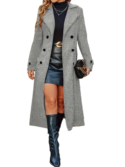 Women's Winter Coat With Lapel Collar Stylish