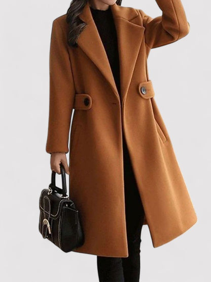 Women's Winter Coat With Narrow Belt