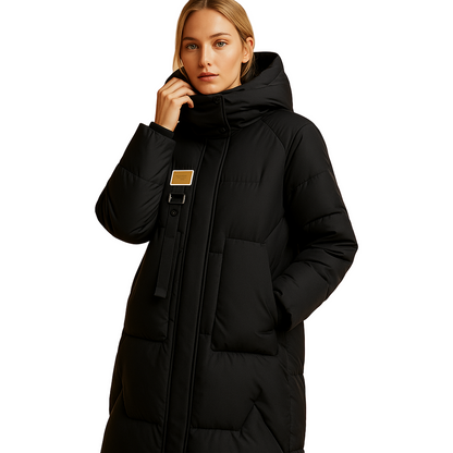 Women's Winter Coat With Pockets Stylish Design