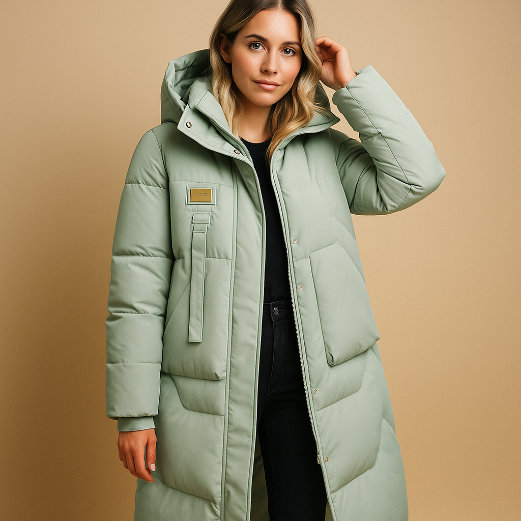 Women's Winter Coat With Pockets Stylish Design