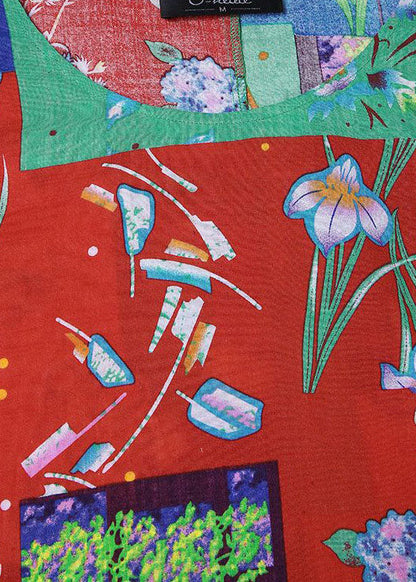 Women's Summer Dress Bohemian Print with Short Sleeves