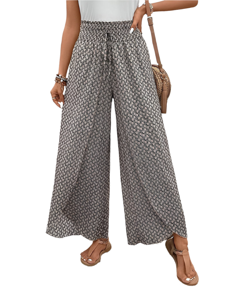 Women's trousers Geometric Print High Waist