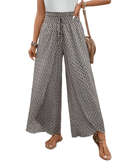 Women's trousers Geometric Print High Waist