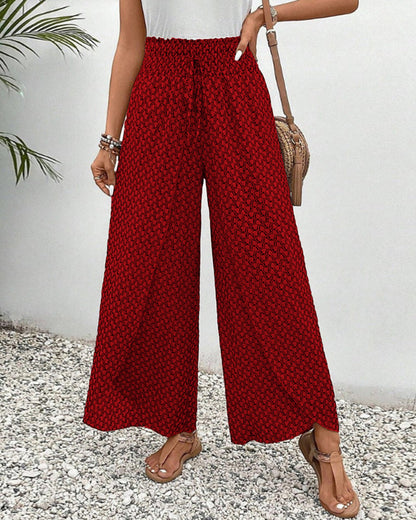 Women's trousers Geometric Print High Waist