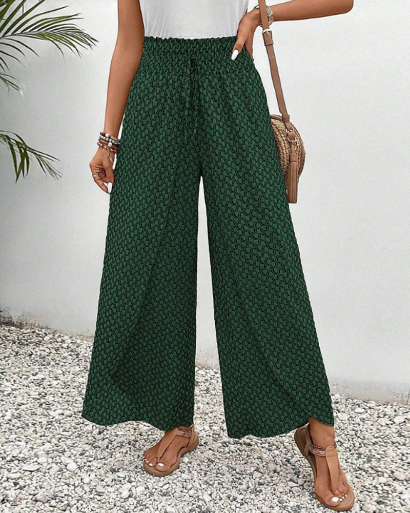 Women's trousers Geometric Print High Waist