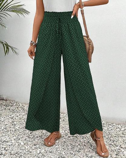 Women's trousers Geometric Print High Waist
