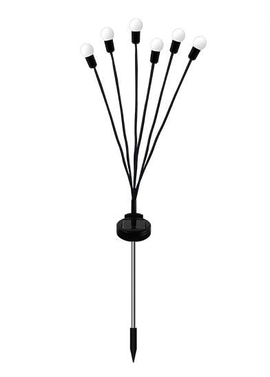 Dancing solar-powered fireflies for outdoors