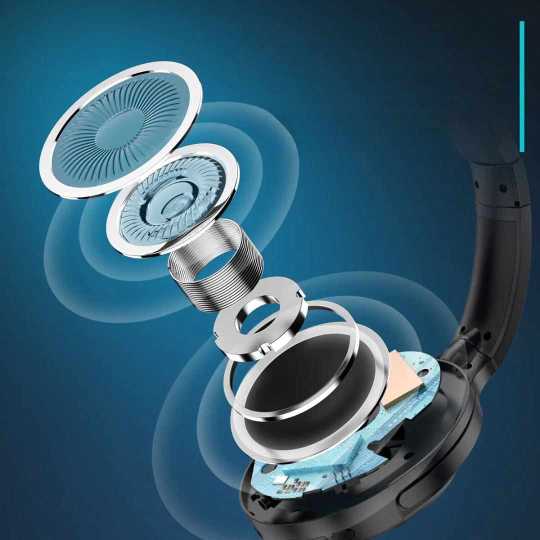 Deep Bass BT 5.3 Headphones with active noice cancellation and microphone