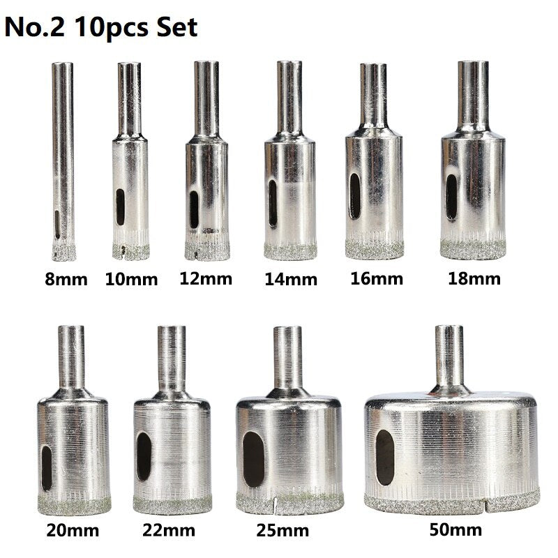Diamond-coated Circle Drill Set