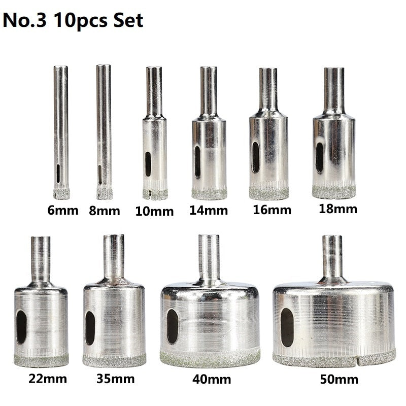 Diamond-coated Circle Drill Set