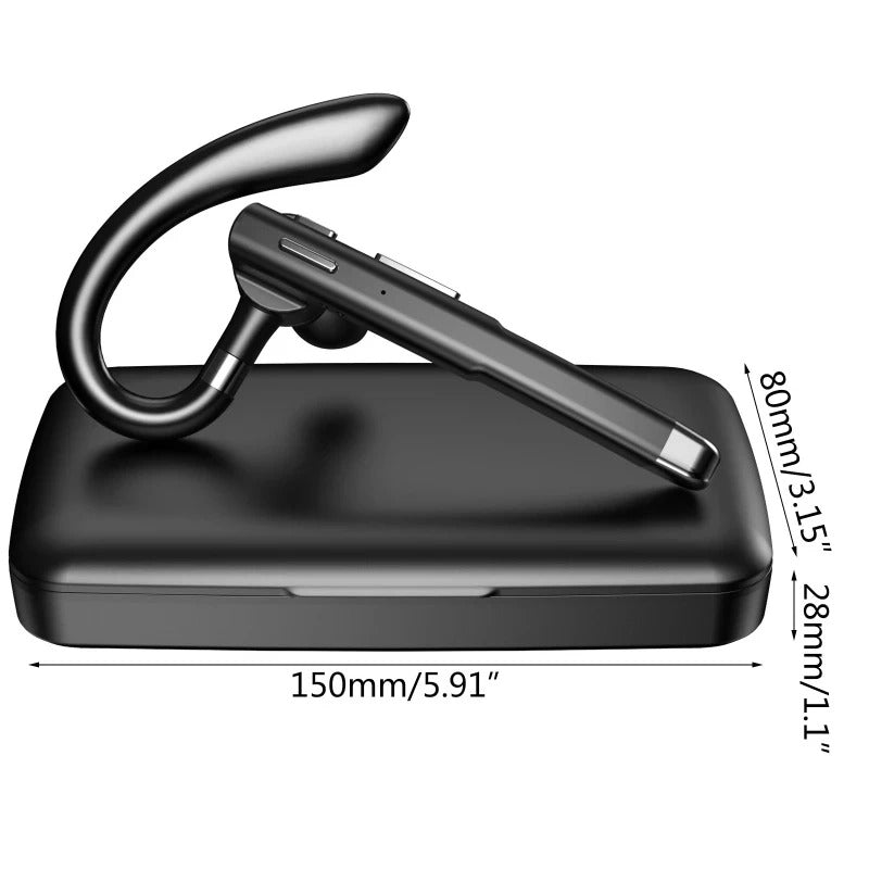 Digital display noice cancellation - waterproof sports earphones