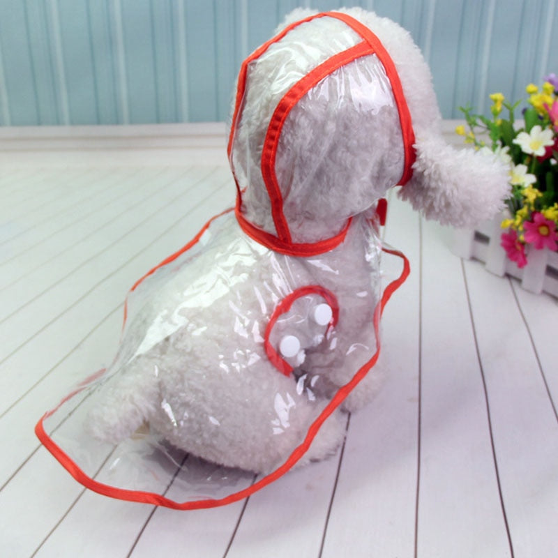 Dog Waterproof Transparent Raincoat
